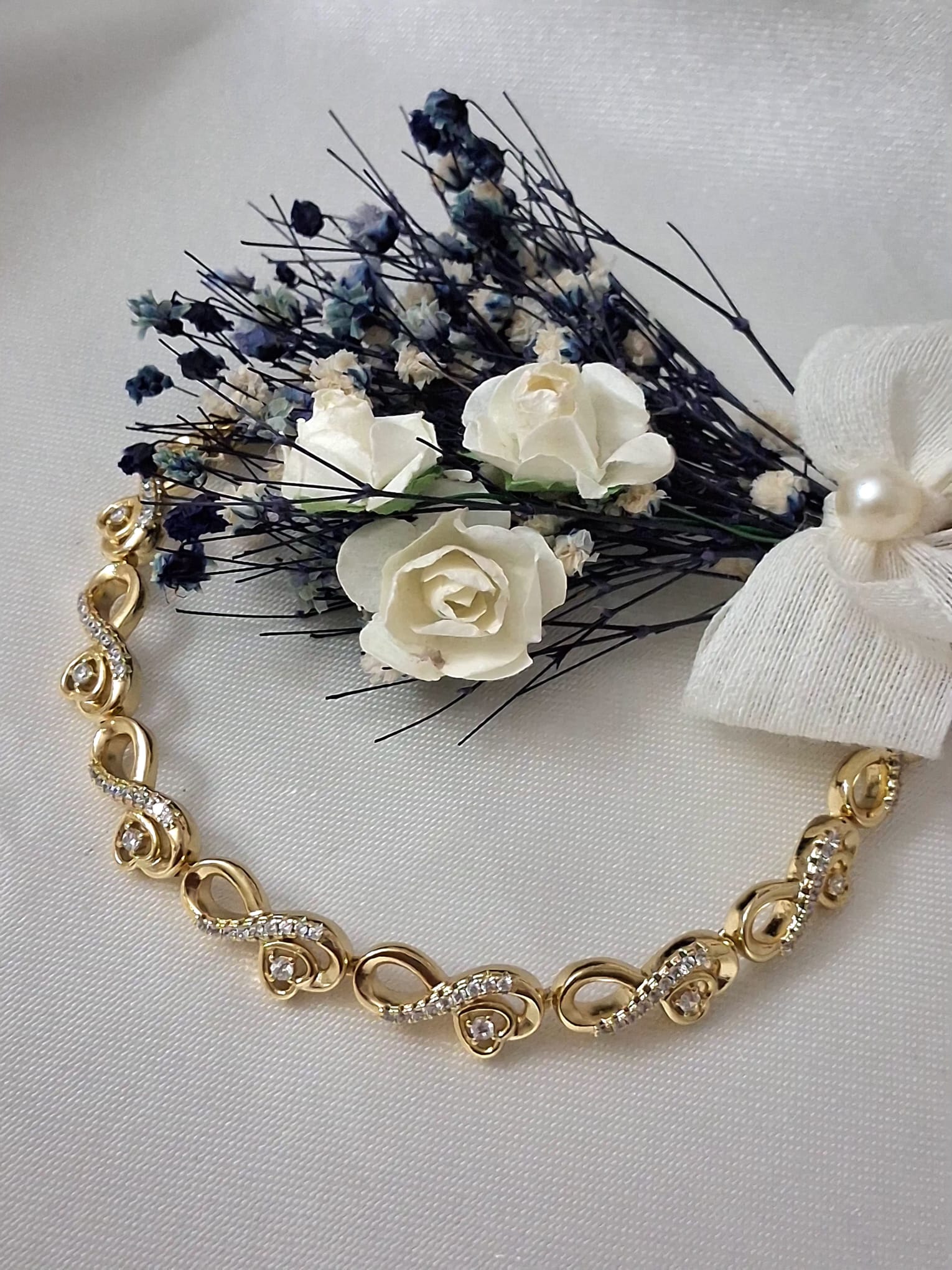 XUPING Bileklik - Sonsuzluk Figürlü ve Zirkon Taşlı